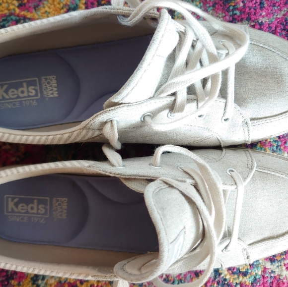 Brand new keds canvas sneakers, beige size 9W - Picture 6 of 6